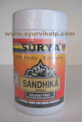Surya, SANDHIKA CAPSULES, 50 Capsules, For Spondylittis, Rheumatoid Arthritis